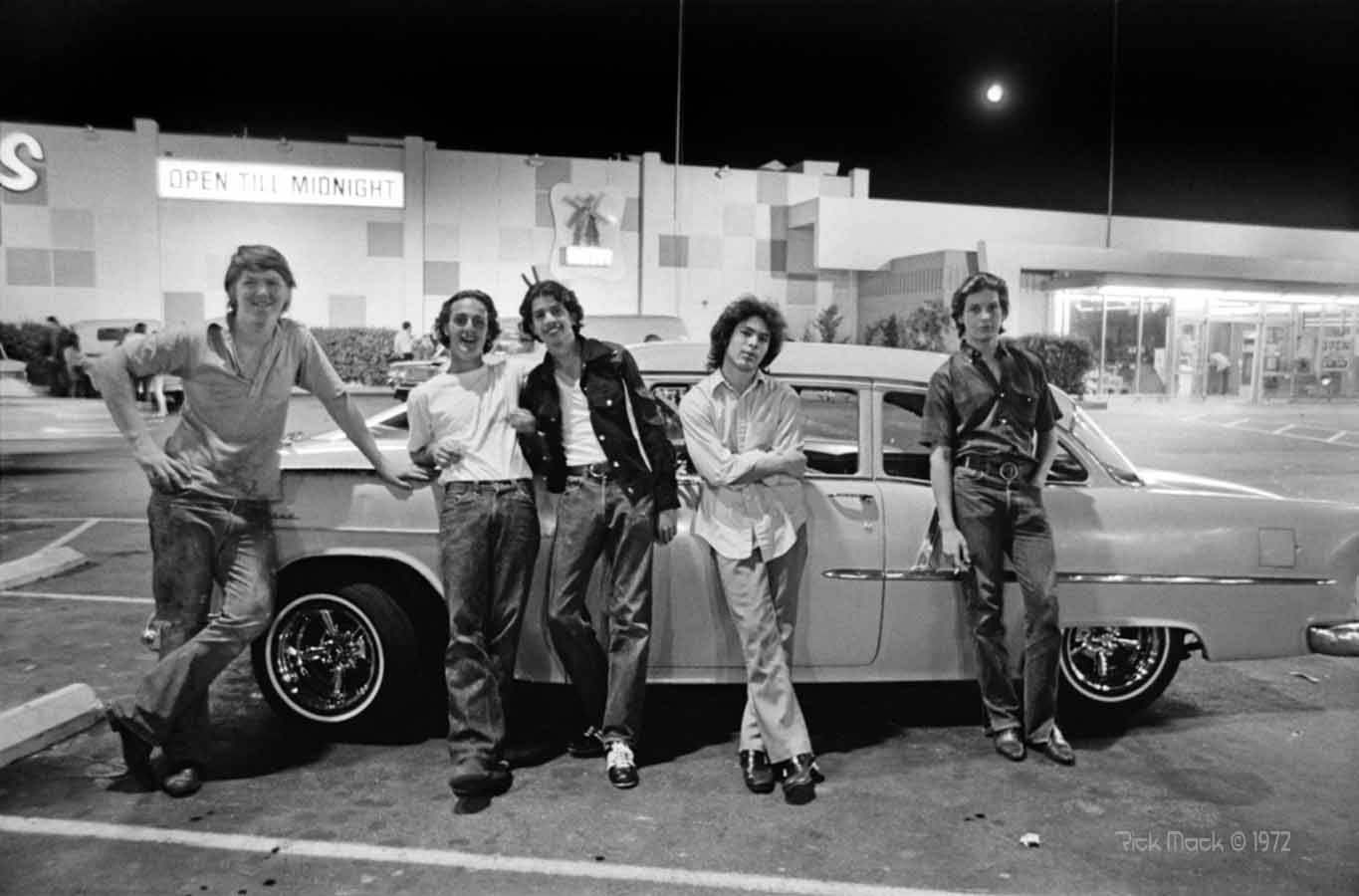 rick mccloskey; van nuys boulevard 1972; handsome guys; classic cars